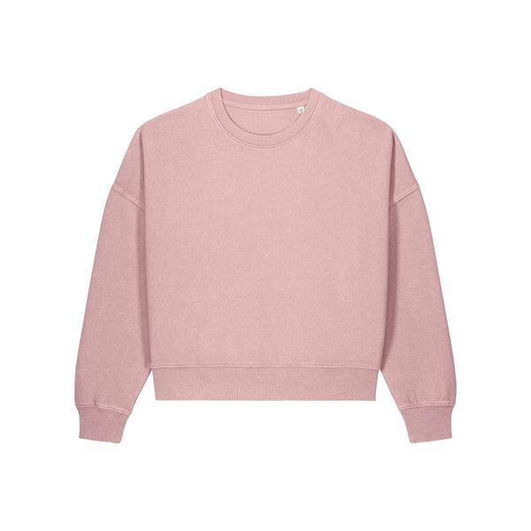 Felpa Donna Girocollo Garment Dyed Stella Alma Vintage rosa / XS - personalizzabile con logo