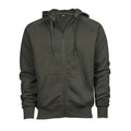 Felpa Fashion Full Zip Hood Deep Green / S - personalizzabile con logo