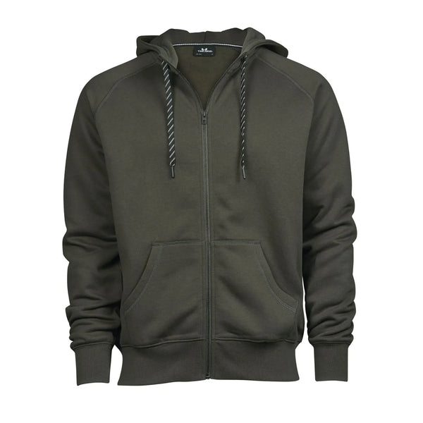 Felpa Fashion Full Zip Hood Deep Green / S - personalizzabile con logo