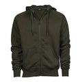 Felpa Fashion Full Zip Hood verde / S - personalizzabile con logo