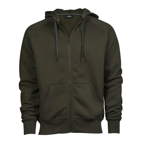 Felpa Fashion Full Zip Hood verde / S - personalizzabile con logo