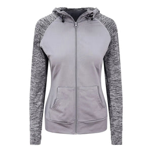 Felpa Girlie Cool Contrast Zoodie grigio / XS - personalizzabile con logo