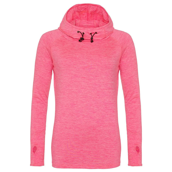 Felpa Girlie Cool Cowl Neck Top rosa / XS - personalizzabile con logo