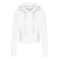 Felpa Girlie Cropped Hoodie bianco / XS - personalizzabile con logo