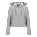 Felpa Girlie Cropped Hoodie grigio / XS - personalizzabile con logo