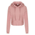 Felpa Girlie Cropped Hoodie rosa / XS - personalizzabile con logo
