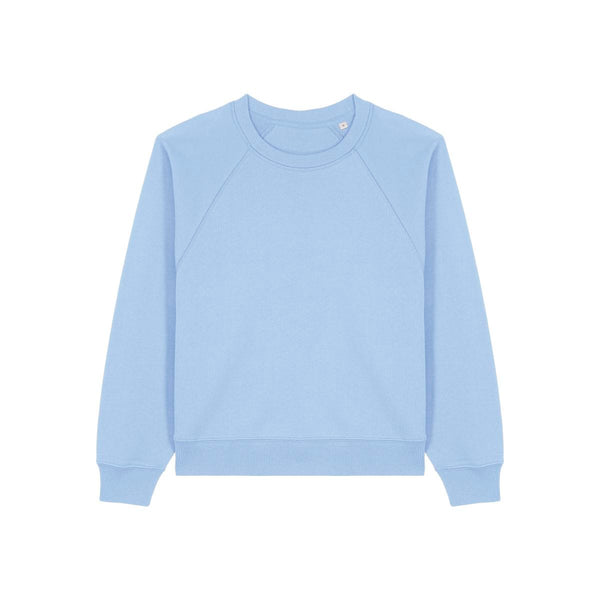 Felpa Girocollo Donna Con Maniche Raglan Stella Clara blue soul / XS - personalizzabile con logo