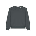 Felpa Girocollo Donna Con Maniche Raglan Stella Clara grigio scuro / XS - personalizzabile con logo