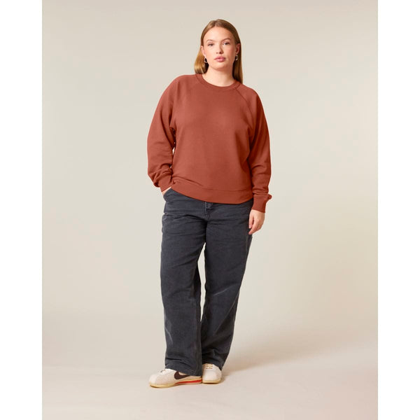 Felpa Girocollo Donna Con Maniche Raglan Stella Clara - personalizzabile con logo