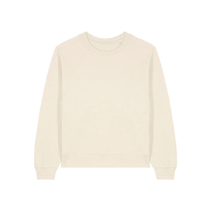 Felpa Girocollo Donna Con Maniche Raglan Stella Clara natural / XS - personalizzabile con logo