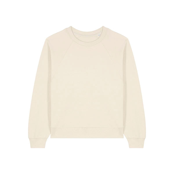 Felpa Girocollo Donna Con Maniche Raglan Stella Clara natural / XS - personalizzabile con logo