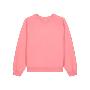 Felpa Girocollo Donna Con Maniche Raglan Stella Clara pink joy / XS - personalizzabile con logo