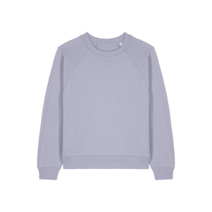 Felpa Girocollo Donna Con Maniche Raglan Stella Clara viola / XS - personalizzabile con logo
