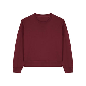 Felpa Girocollo Donna Iconic Stella Alma bordeaux / XS - personalizzabile con logo