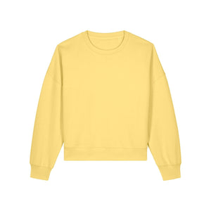 Felpa Girocollo Donna Iconic Stella Alma giallo / XS - personalizzabile con logo