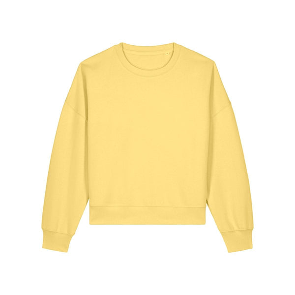Felpa Girocollo Donna Iconic Stella Alma giallo / XS - personalizzabile con logo