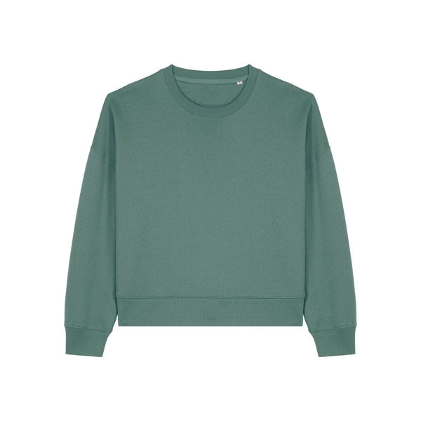 Felpa Girocollo Donna Iconic Stella Alma green bay / XS - personalizzabile con logo