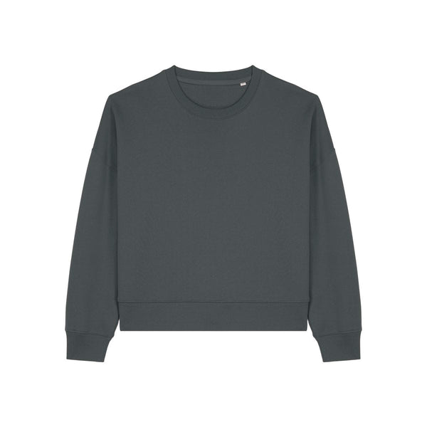 Felpa Girocollo Donna Iconic Stella Alma grigio scuro / XS - personalizzabile con logo