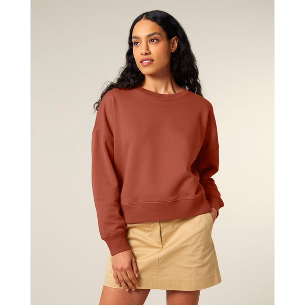 Felpa Girocollo Donna Iconic Stella Alma - personalizzabile con logo