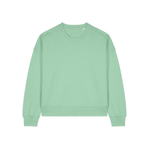 Felpa Girocollo Donna Iconic Stella Alma misty jade / XS - personalizzabile con logo