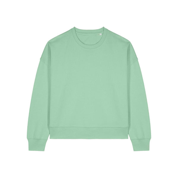 Felpa Girocollo Donna Iconic Stella Alma misty jade / XS - personalizzabile con logo
