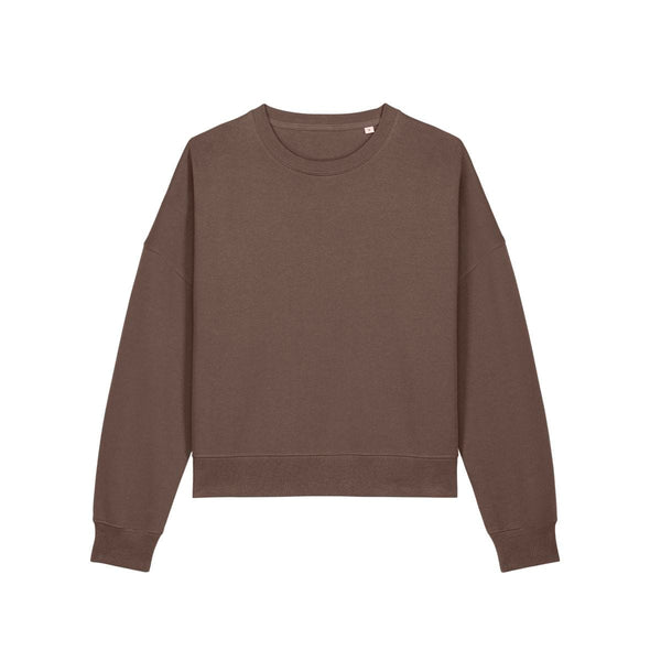 Felpa Girocollo Donna Iconic Stella Alma mocha / XS - personalizzabile con logo