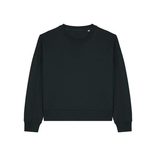 Felpa Girocollo Donna Iconic Stella Alma nero / XS - personalizzabile con logo