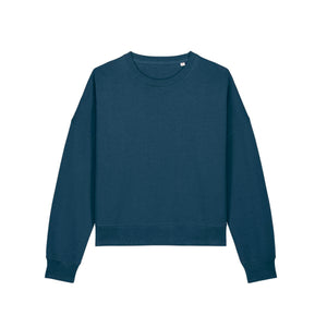 Felpa Girocollo Donna Iconic Stella Alma verde / XS - personalizzabile con logo