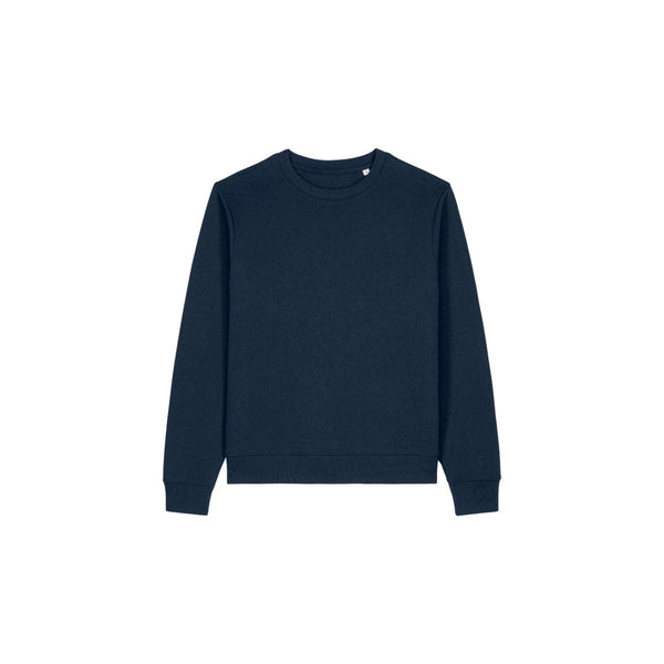 Felpa Girocollo Donna In Cotone Riciclato Stella Thinker blu navy / XS - personalizzabile con logo