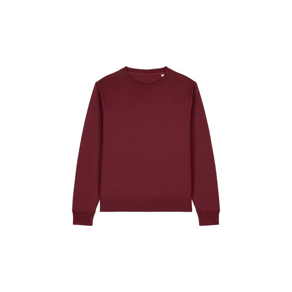 Felpa Girocollo Donna In Cotone Riciclato Stella Thinker bordeaux / XS - personalizzabile con logo