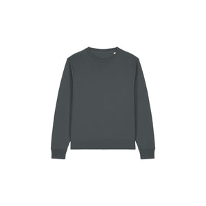 Felpa Girocollo Donna In Cotone Riciclato Stella Thinker grigio scuro / XS - personalizzabile con logo