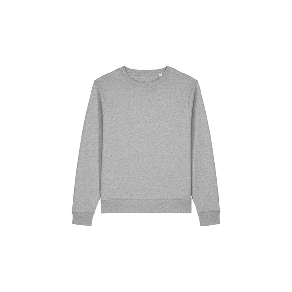 Felpa Girocollo Donna In Cotone Riciclato Stella Thinker grigio / XS - personalizzabile con logo