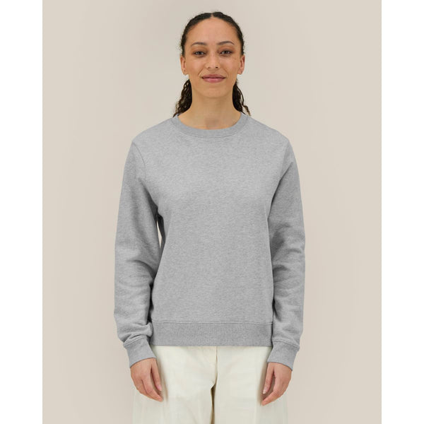 Felpa Girocollo Donna In Cotone Riciclato Stella Thinker - personalizzabile con logo
