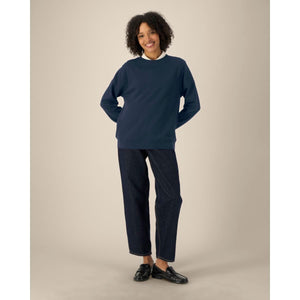 Felpa Girocollo Donna In Cotone Riciclato Stella Thinker - personalizzabile con logo