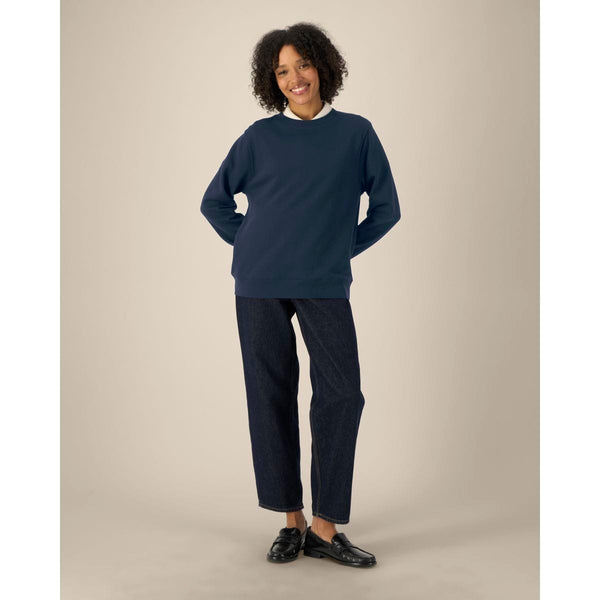 Felpa Girocollo Donna In Cotone Riciclato Stella Thinker - personalizzabile con logo