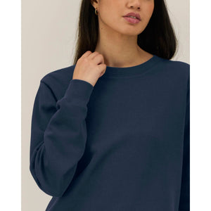 Felpa Girocollo Donna In Cotone Riciclato Stella Thinker - personalizzabile con logo