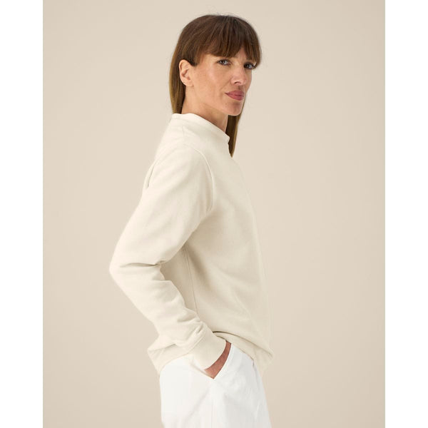 Felpa Girocollo Donna In Cotone Riciclato Stella Thinker - personalizzabile con logo