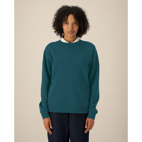 Felpa Girocollo Donna In Cotone Riciclato Stella Thinker - personalizzabile con logo