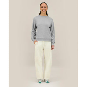 Felpa Girocollo Donna In Cotone Riciclato Stella Thinker - personalizzabile con logo