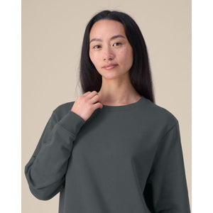 Felpa Girocollo Donna In Cotone Riciclato Stella Thinker - personalizzabile con logo