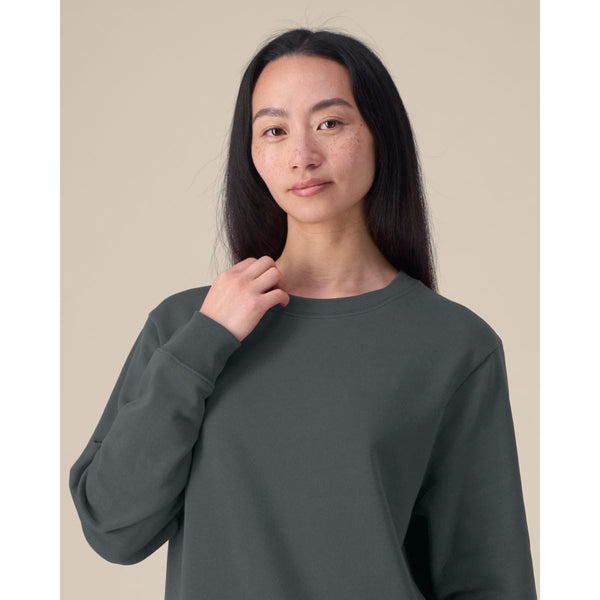 Felpa Girocollo Donna In Cotone Riciclato Stella Thinker - personalizzabile con logo