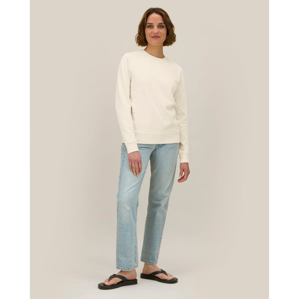 Felpa Girocollo Donna In Cotone Riciclato Stella Thinker - personalizzabile con logo