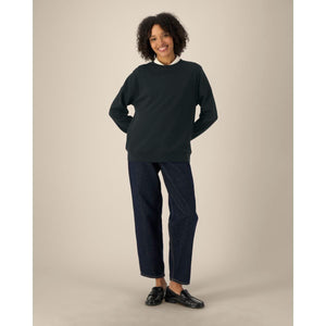 Felpa Girocollo Donna In Cotone Riciclato Stella Thinker - personalizzabile con logo