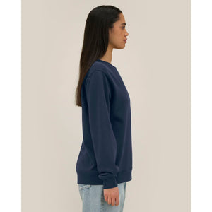Felpa Girocollo Donna In Cotone Riciclato Stella Thinker - personalizzabile con logo