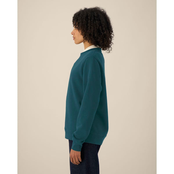 Felpa Girocollo Donna In Cotone Riciclato Stella Thinker - personalizzabile con logo