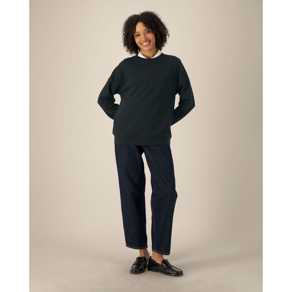 Felpa Girocollo Donna In Cotone Riciclato Stella Thinker - personalizzabile con logo