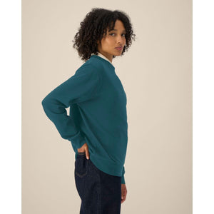 Felpa Girocollo Donna In Cotone Riciclato Stella Thinker - personalizzabile con logo