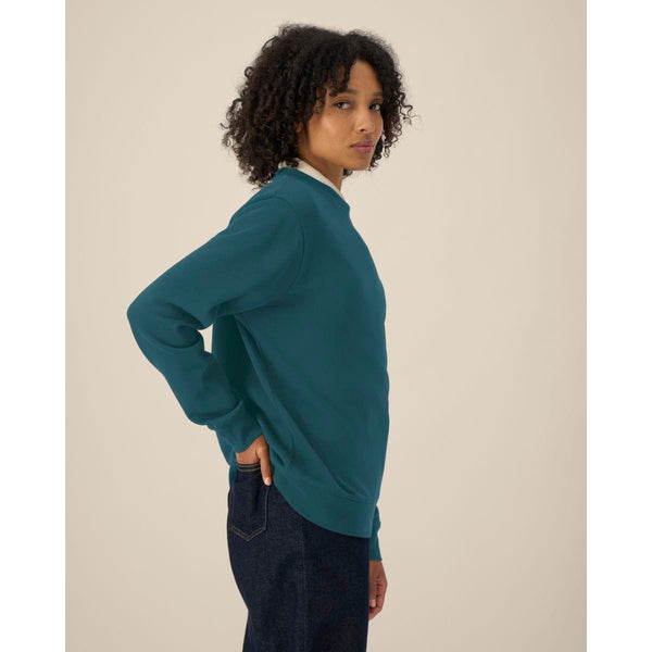 Felpa Girocollo Donna In Cotone Riciclato Stella Thinker - personalizzabile con logo