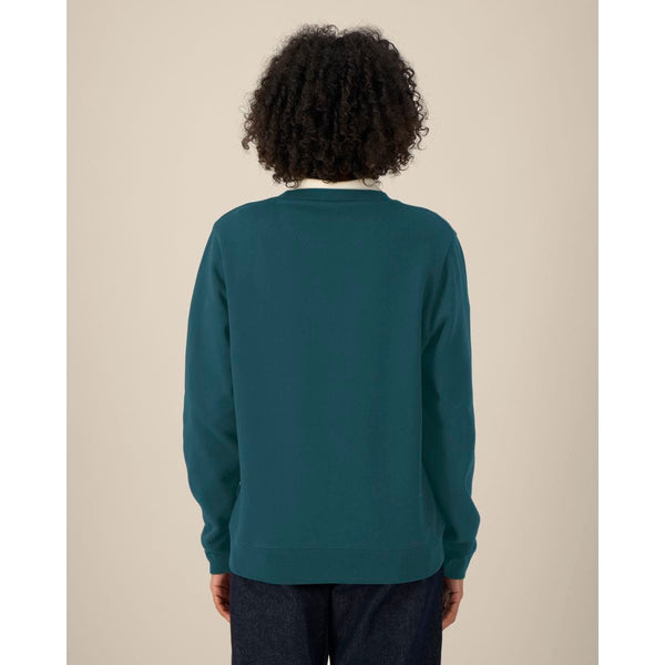 Felpa Girocollo Donna In Cotone Riciclato Stella Thinker - personalizzabile con logo