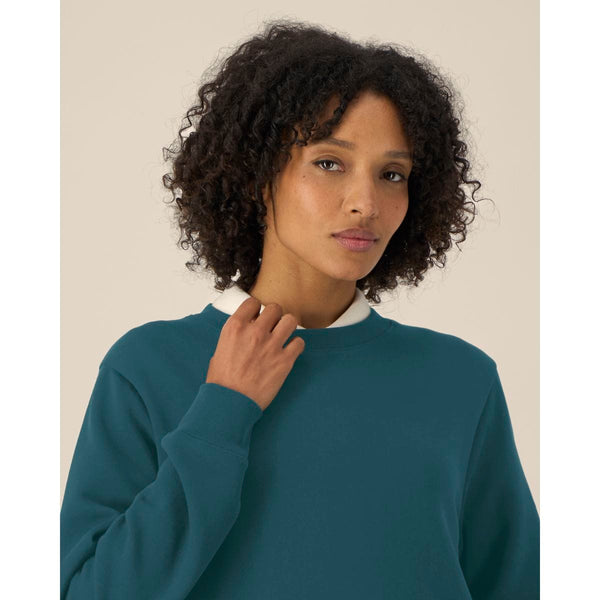Felpa Girocollo Donna In Cotone Riciclato Stella Thinker - personalizzabile con logo